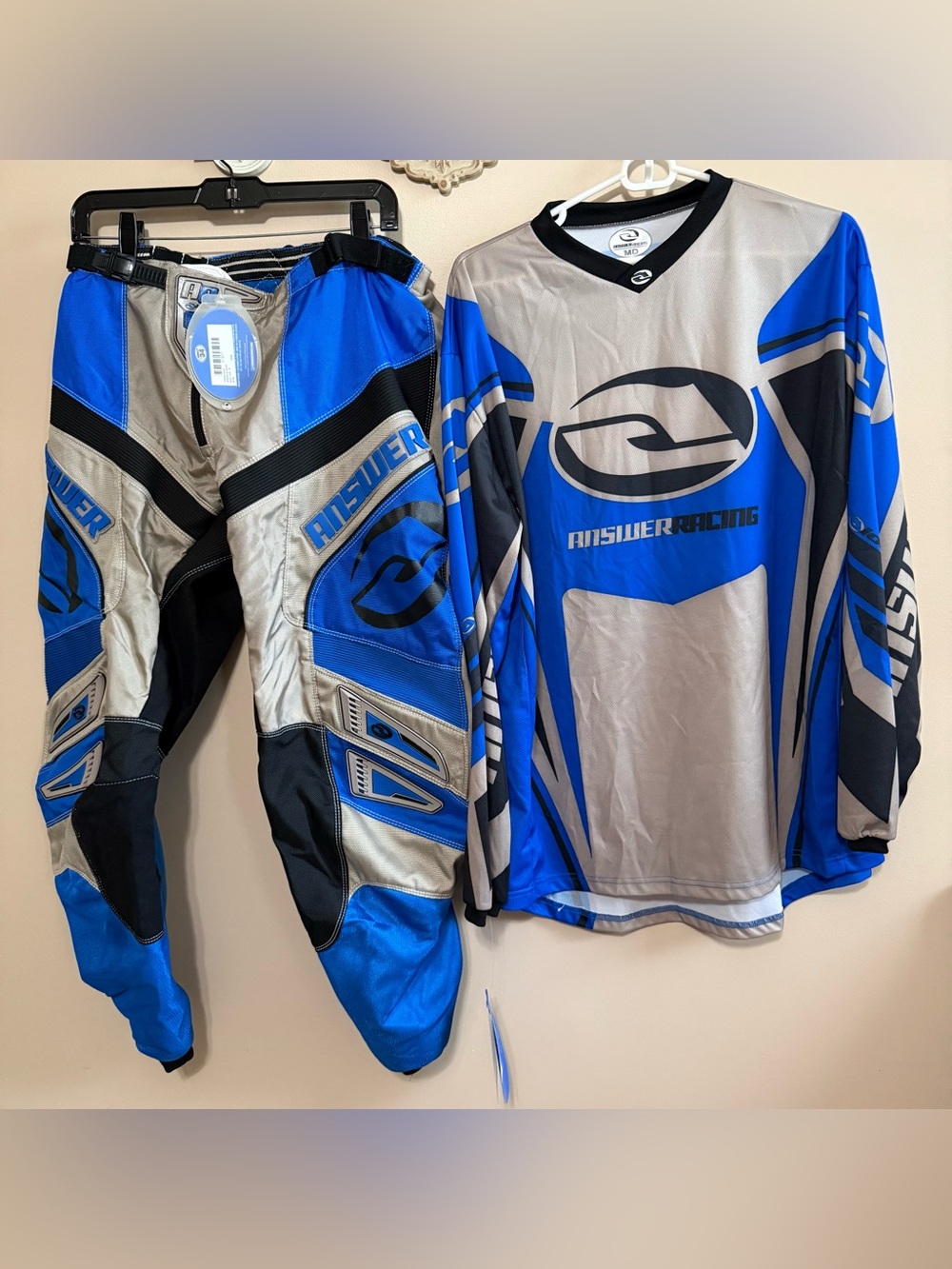 NWT Mens Vintage Answer Racing Motocross Riding Gear Sz 34 Pants & M Top
